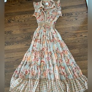 Misa sleeveless shirt dress, Size S